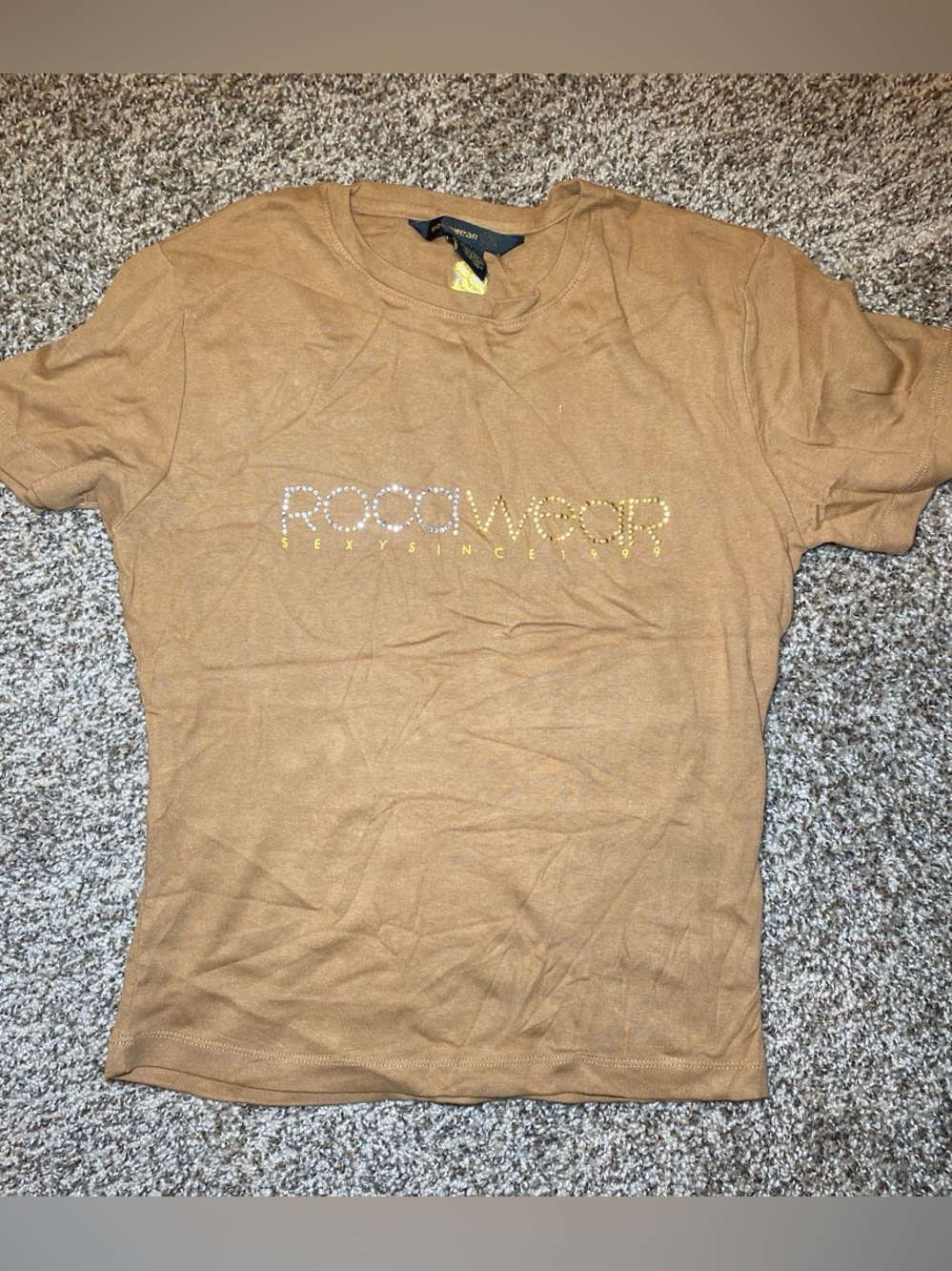 Rocawear Tan Logo Short Sleeve Tee